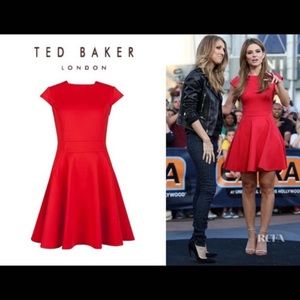 Ted Baker Tezz Contrast Panel Skater Dress